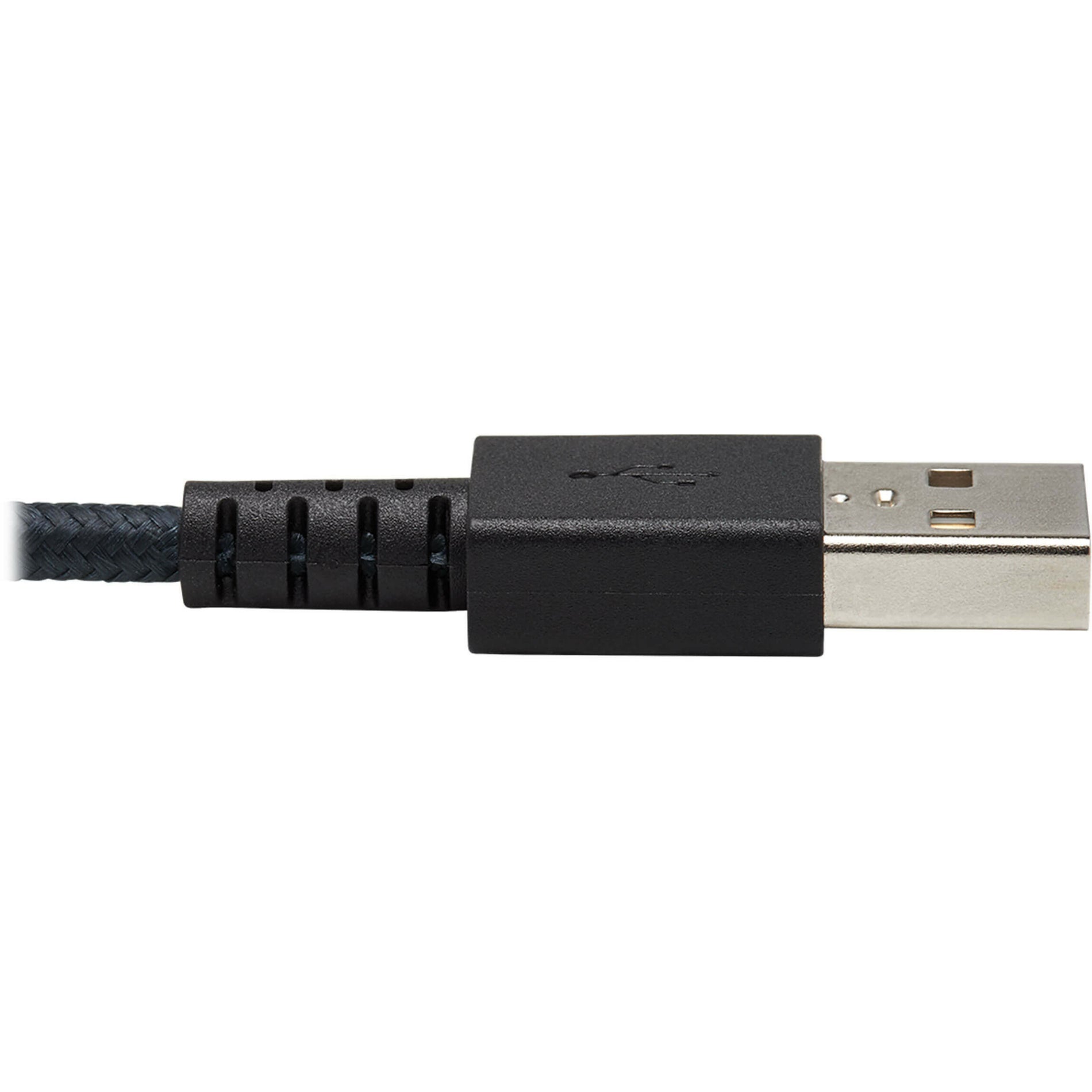 Tripp Lite U038-010-GY-MAX 헤비 듀티 USB-A to USB-C 케이블 (남성/수술) 회색 10 ft. (3 m) 스트레스 저항 스트레인 리프 충전 마모 저항 반전 가능 균열 저항 유연함