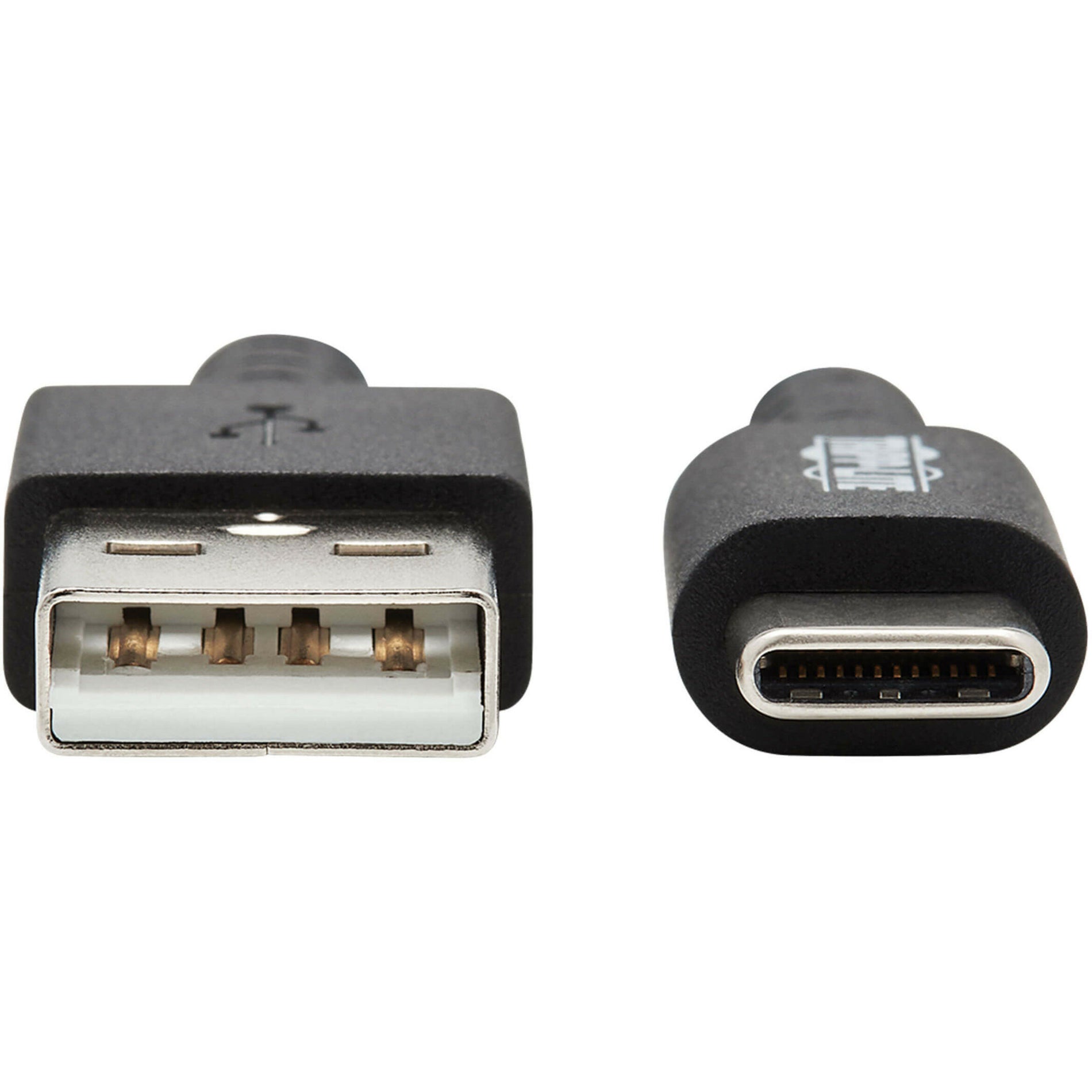 Detailed view of USB-A and USB-C connector contacts showing gold-plated pins and internal structure-alternate-image3