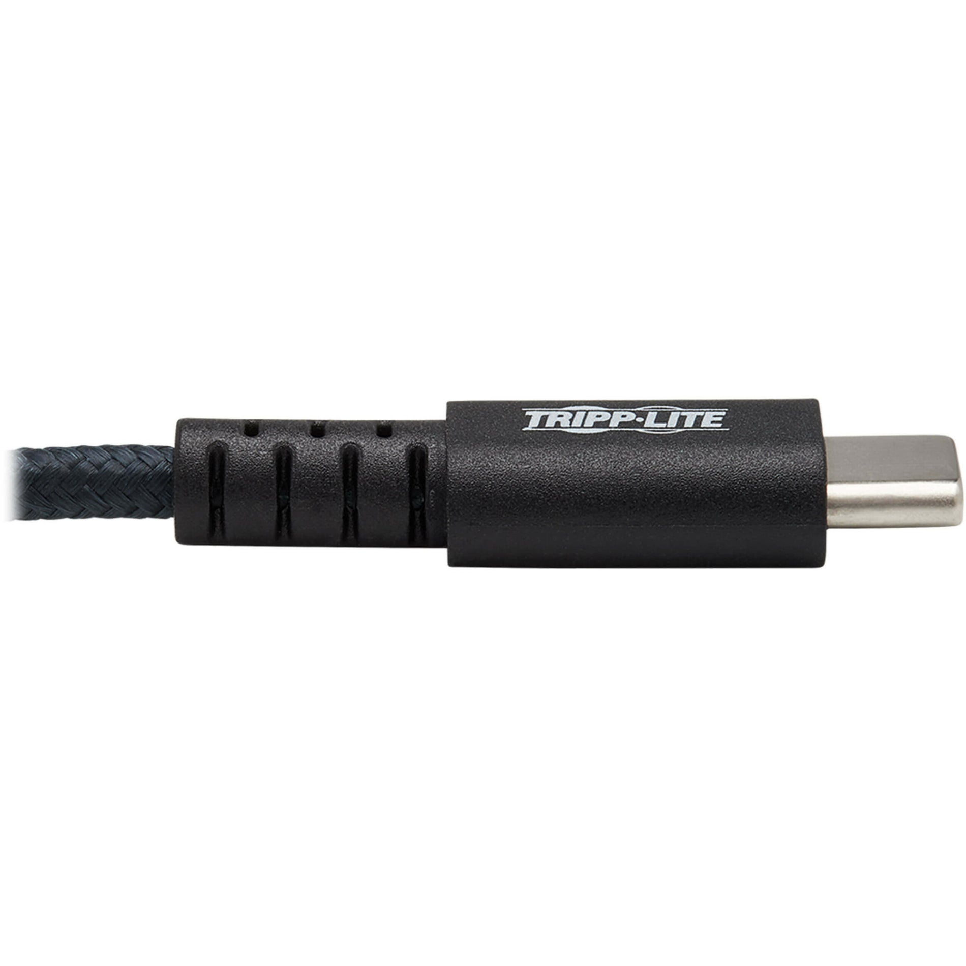 Tripp Lite U038-010-GY-MAX 헤비 듀티 USB-A to USB-C 케이블 (남성/수술) 회색 10 ft. (3 m) 스트레스 저항 스트레인 리프 충전 마모 저항 반전 가능 균열 저항 유연함