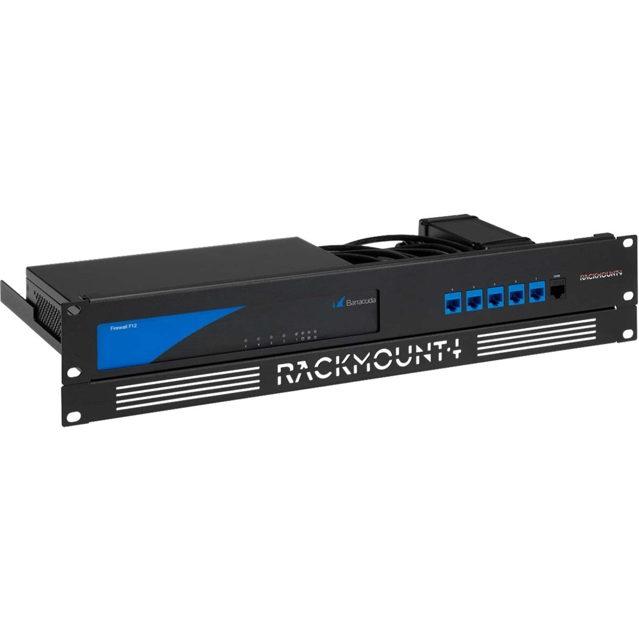 RACKMOUNT.IT RM-BC-T2 BC-Rack Rackmount Kit, 2U, Jet Black, Firewall Application