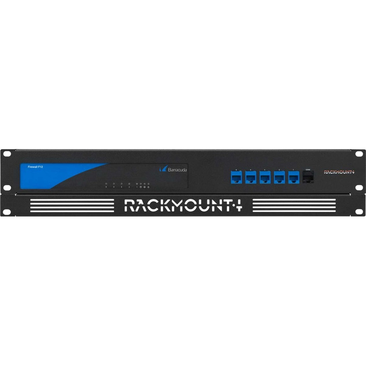 RACKMOUNT.IT RM-BC-T2 BC-Rack Rackmount Kit, 2U, Jet Black, Firewall Application