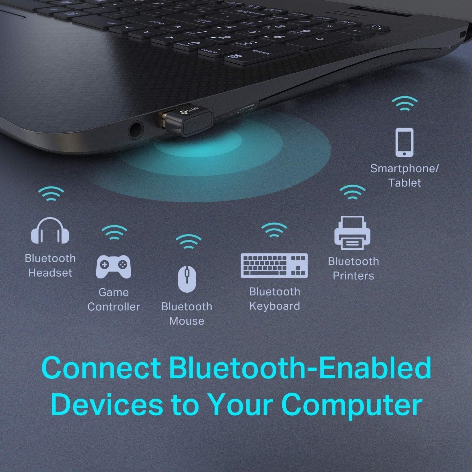 TP-Link UB400 Bluetooth 4.0 Nano USB Adapter for Computer/Notebook, Enhanced Wireless Connectivity