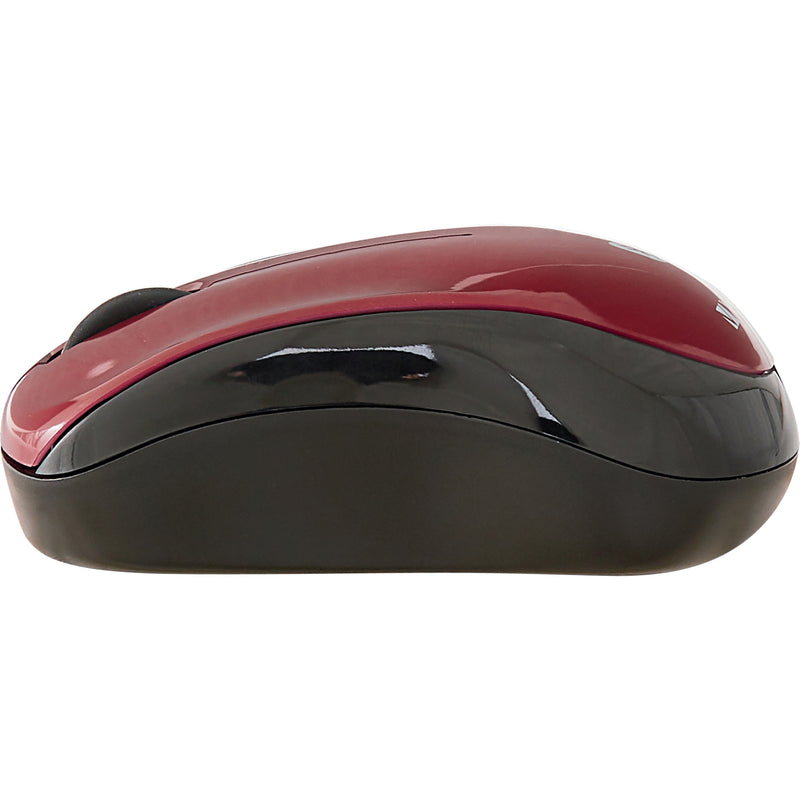 Side profile view of Verbatim Bluetooth mouse showing ergonomic design