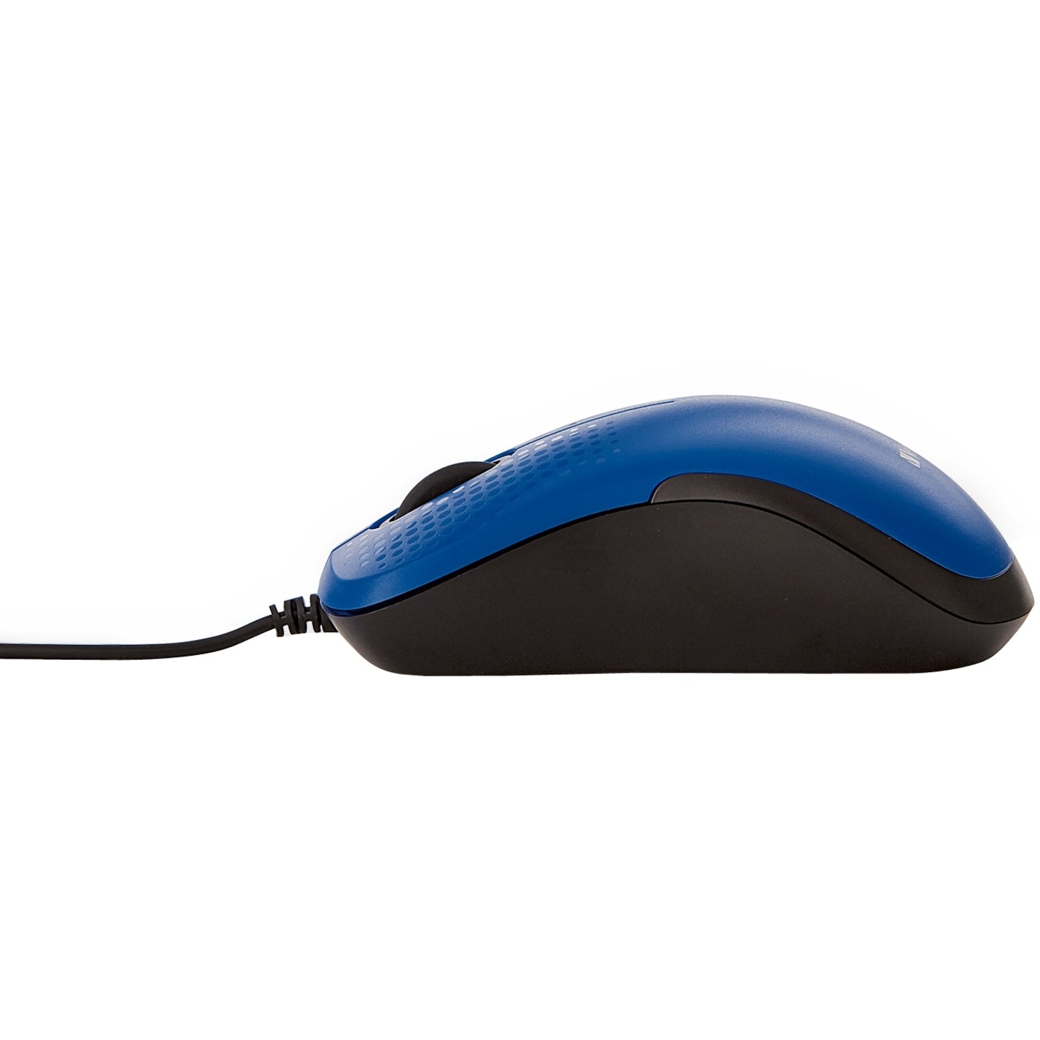 Verbatim 70233 Silent Corded Optical Mouse - Blue, USB Scroll Wheel, 1 Year Warranty