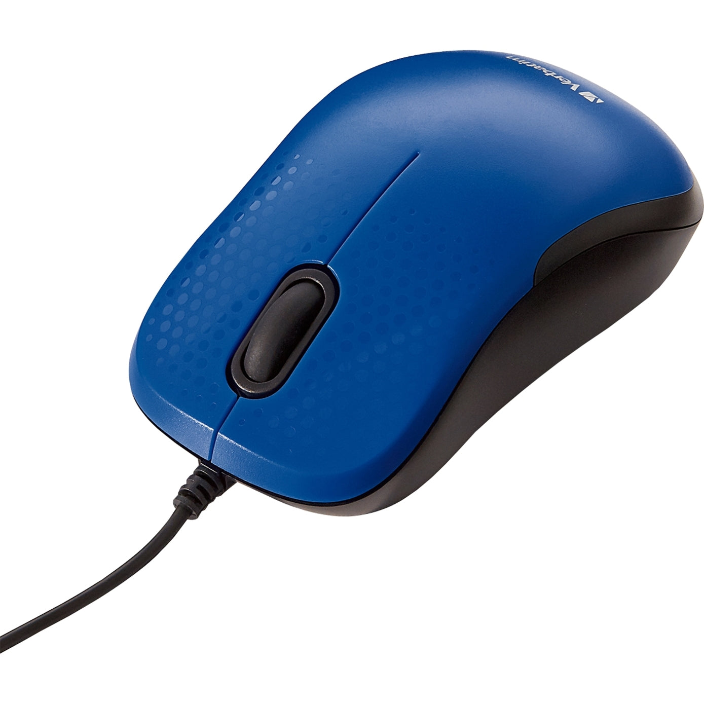 Verbatim 70233 Silent Corded Optical Mouse - Blue, USB Scroll Wheel, 1 Year Warranty
