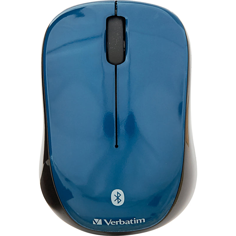 Top view of Verbatim Bluetooth mouse showing scroll wheel and button layout