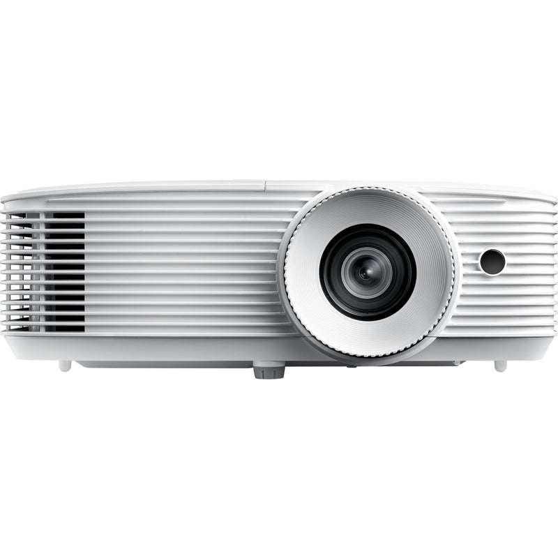 Side profile of Optoma EH412 projector highlighting ventilation system