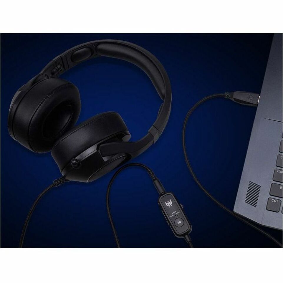 Auricular para juegos Predator NP.HDS11.00C Galea 350 sobre la cabeza cancelación de ruido conectividad USB y 3.5mm.