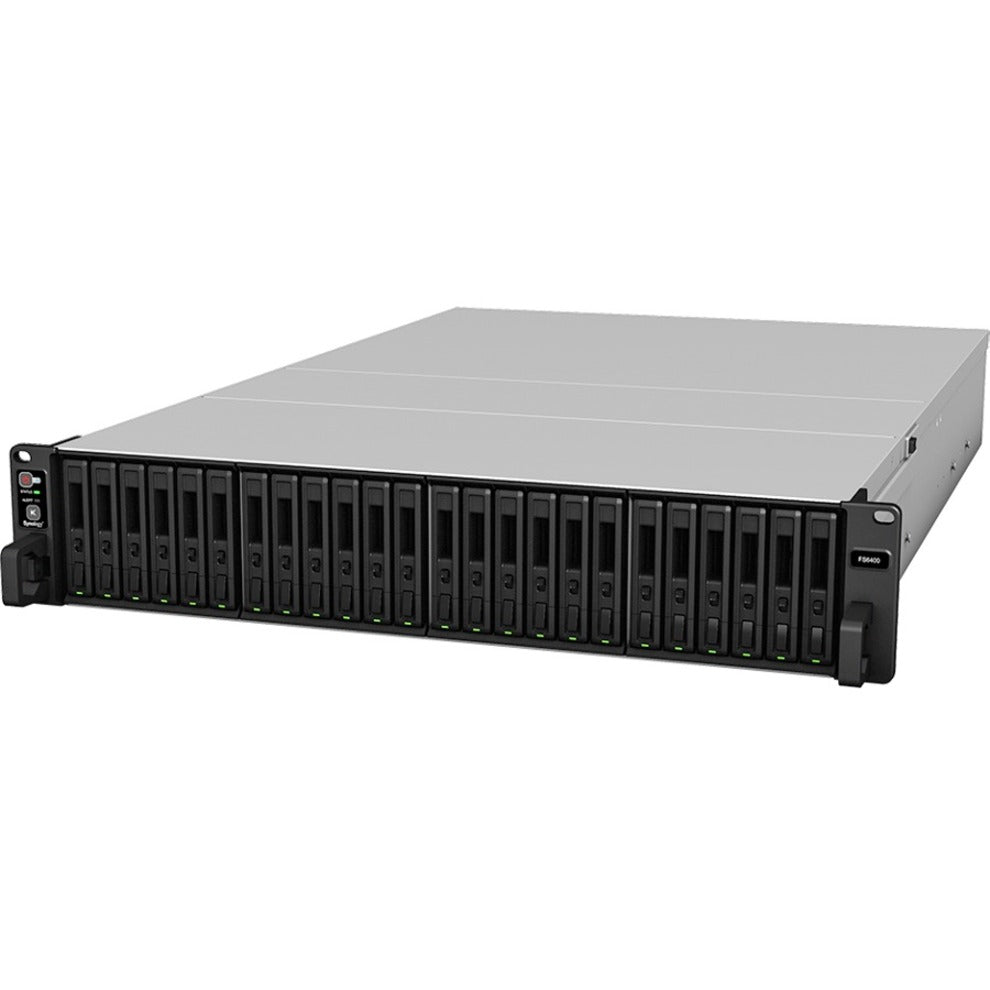 Synology FS6400 FlashStation SAN/NAS Storage System, 24-Bay, 184.32TB Capacity, 10GbE Ethernet