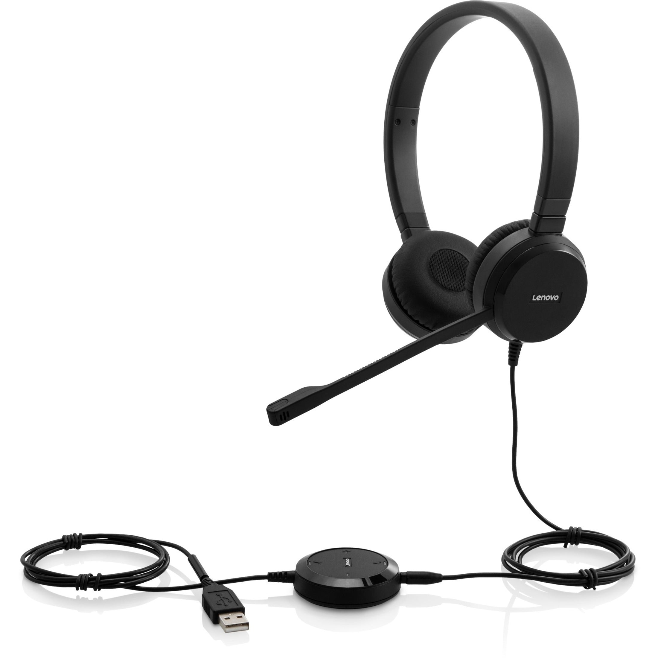 Lenovo 4XD0S92991 Pro Wired Stereo VOIP Headset Over-the-head Binaural 1 Year Warranty