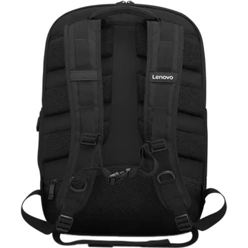 Back view of Legion backpack showing padded straps and ventilated mesh system