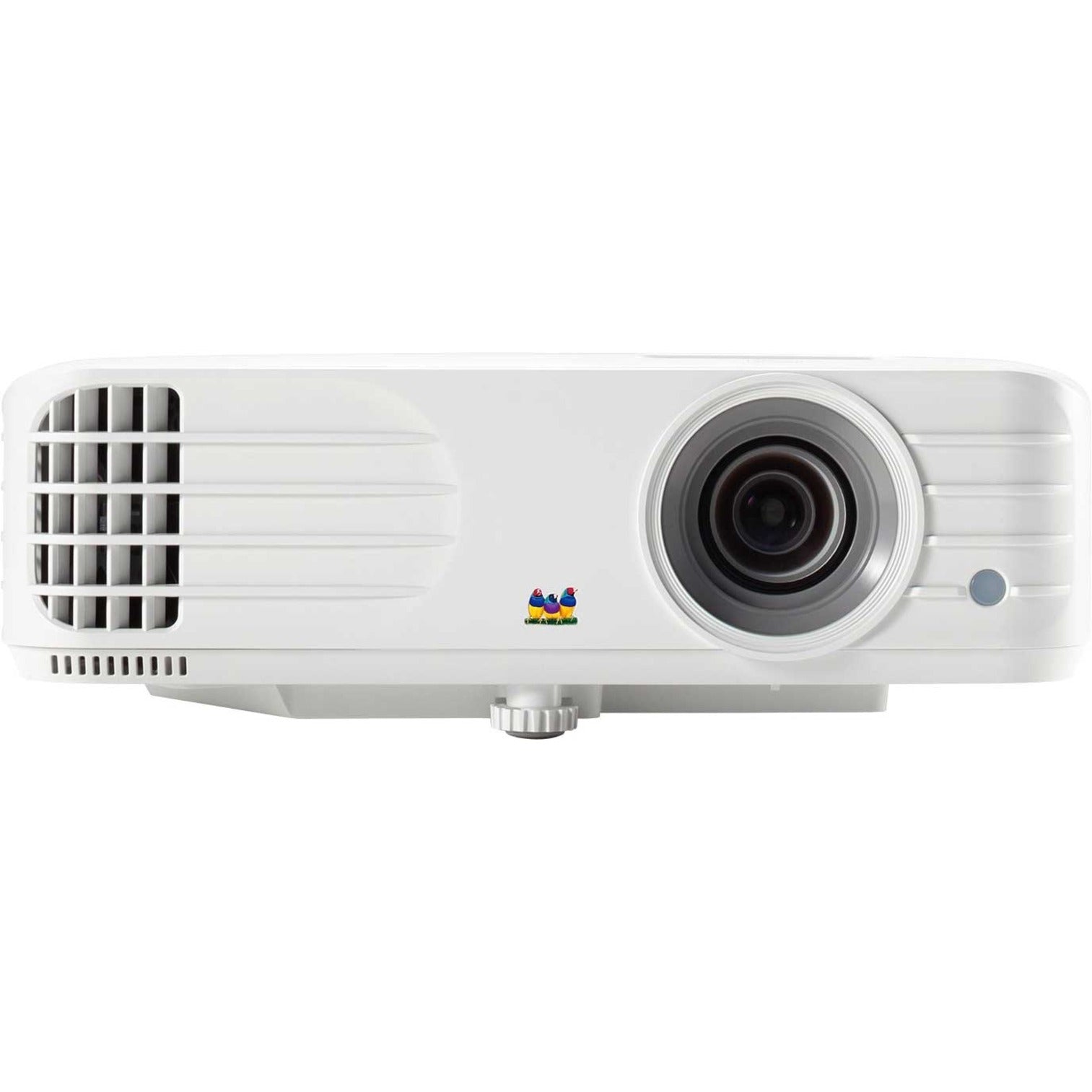 Side profile of ViewSonic PG701WU projector highlighting ventilation and lens-alternate-image2