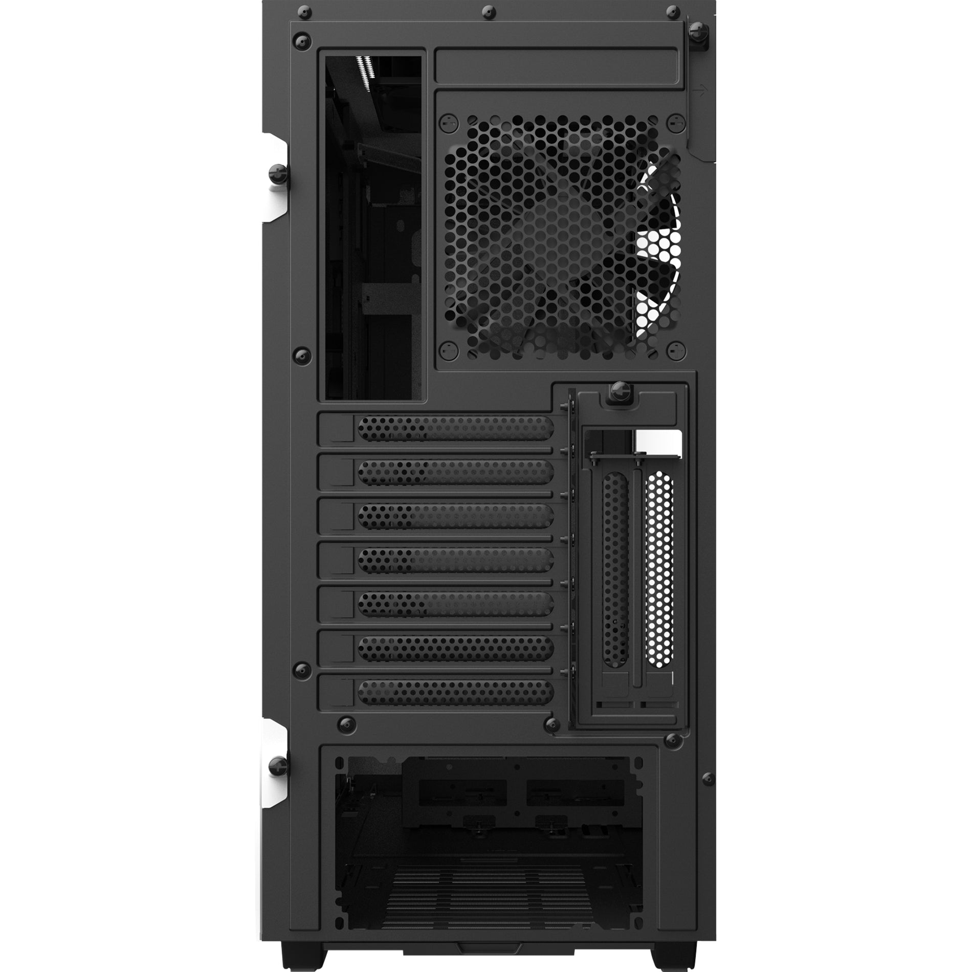 NZXT CA-H510I-W1 Compact Mid-Tower with Lighting and Fan Control, Gaming Computer Case, Matte White