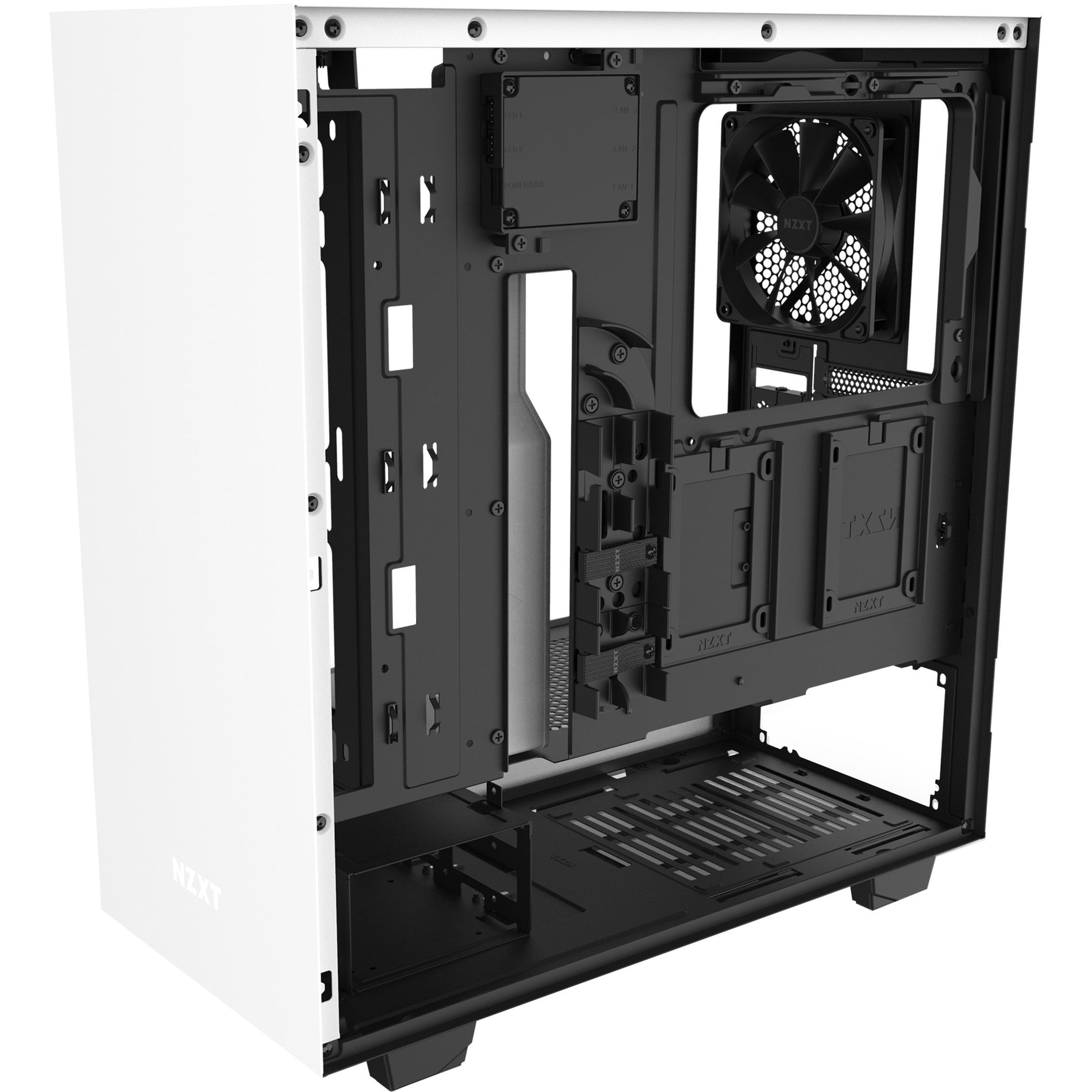 NZXT CA-H510I-W1 Compact Mid-Tower with Lighting and Fan Control, Gaming Computer Case, Matte White