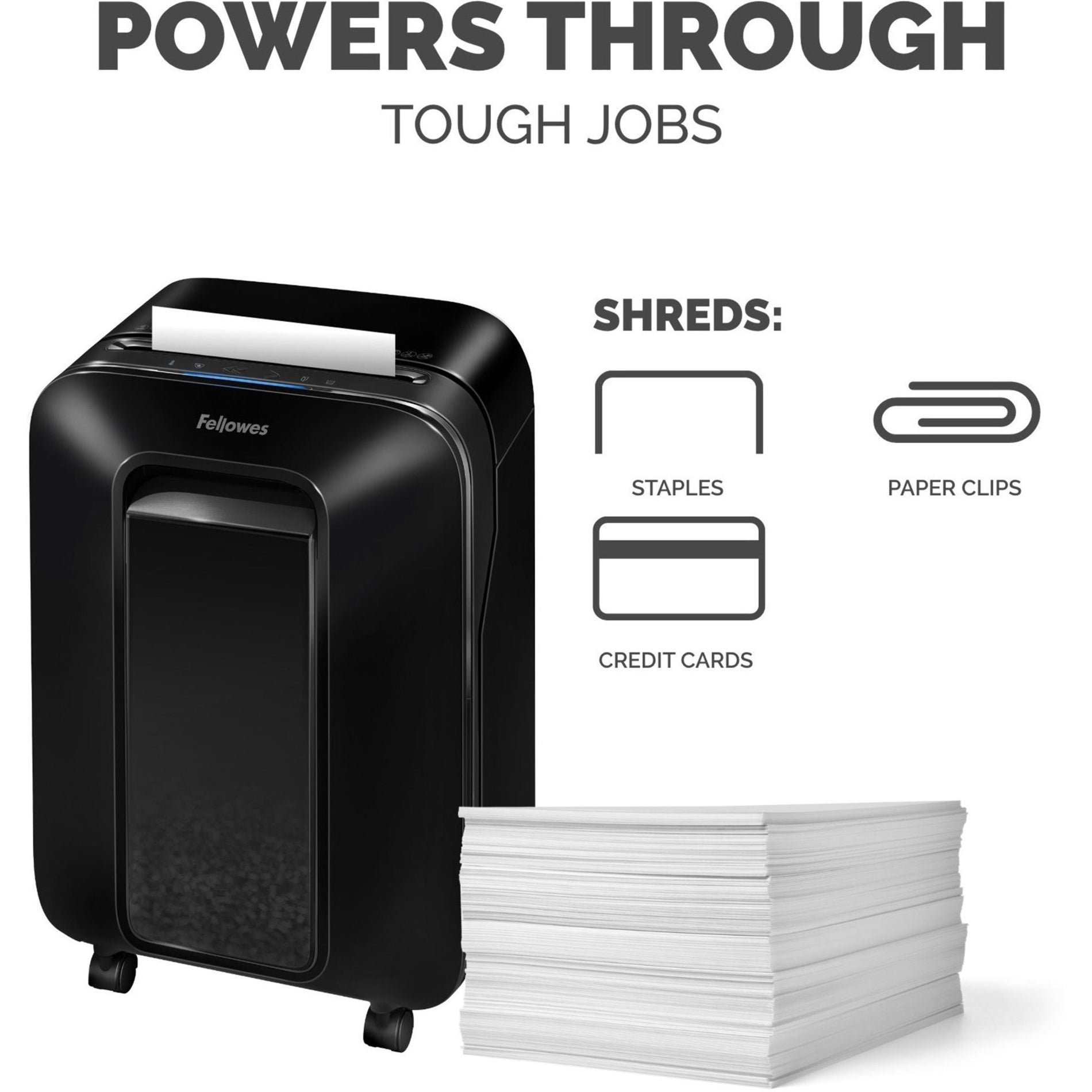 Fellowes 5015001 Powershred LX200 Trituradora de Micro Corte Sistema 100% Antitatas SafeSense Corte Silencioso Operación Silenciosa Contenedor Extraíble Tecnología de Inversión Automática Inicio/Parada Automática Electrónica