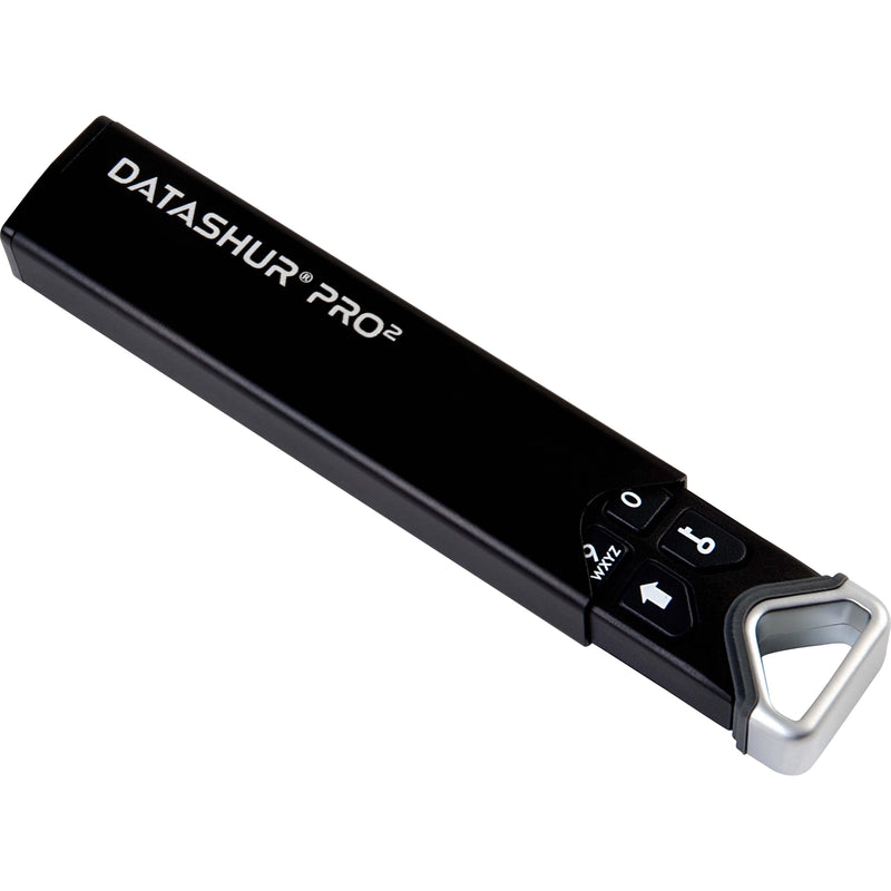 Profile view of datAshur PRO2 USB drive showing sleek design