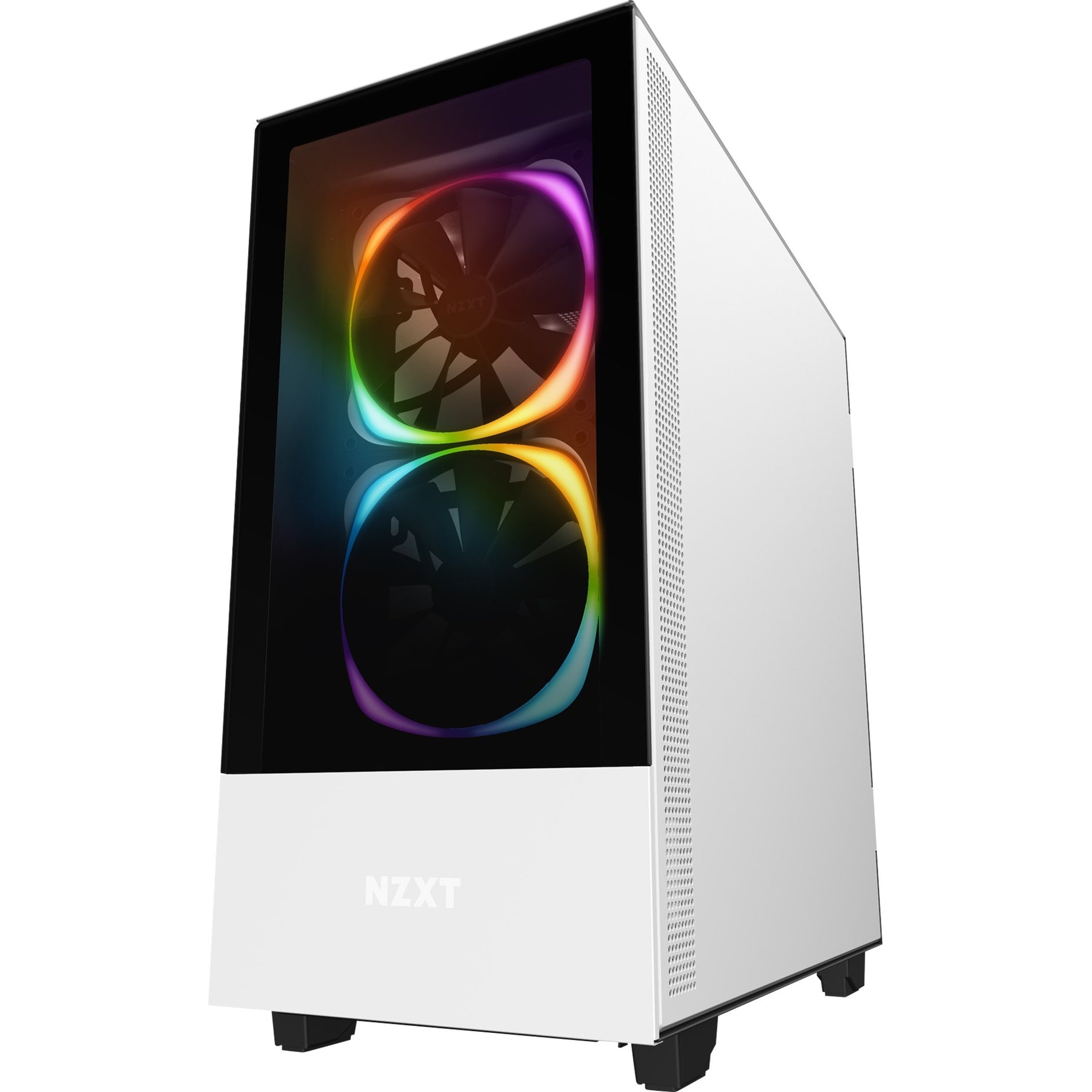 NZXT CA-H510E-W1 Premium Compact Mid-tower ATX Case, Matte White, 6 Expansion Bays, 9 Expansion Slots