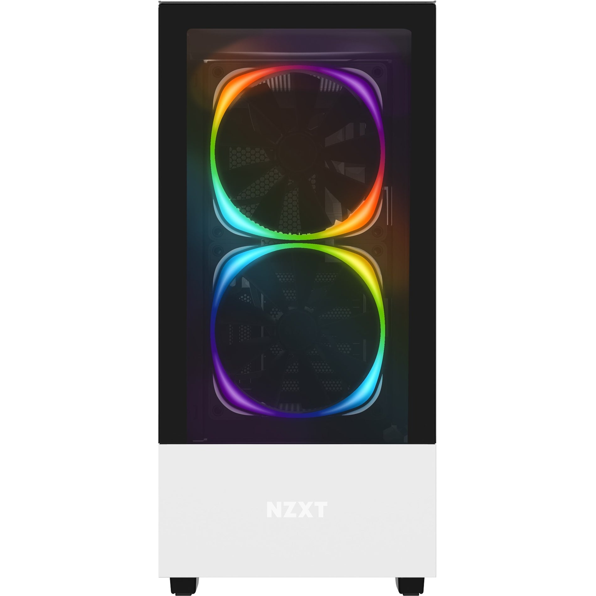 NZXT CA-H510E-W1 Premium Compact Mid-tower ATX Case, Matte White, 6 Expansion Bays, 9 Expansion Slots