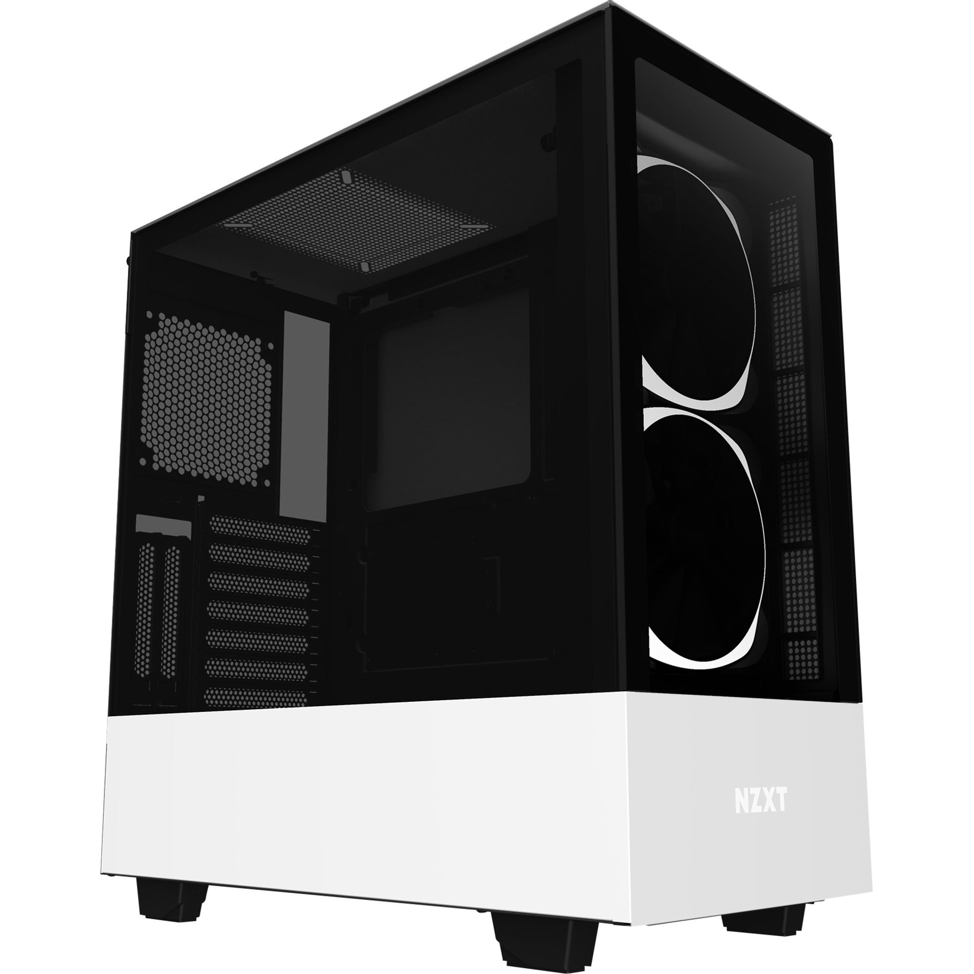 NZXT CA-H510E-W1 Premium Compact Mid-tower ATX Case, Matte White, 6 Expansion Bays, 9 Expansion Slots