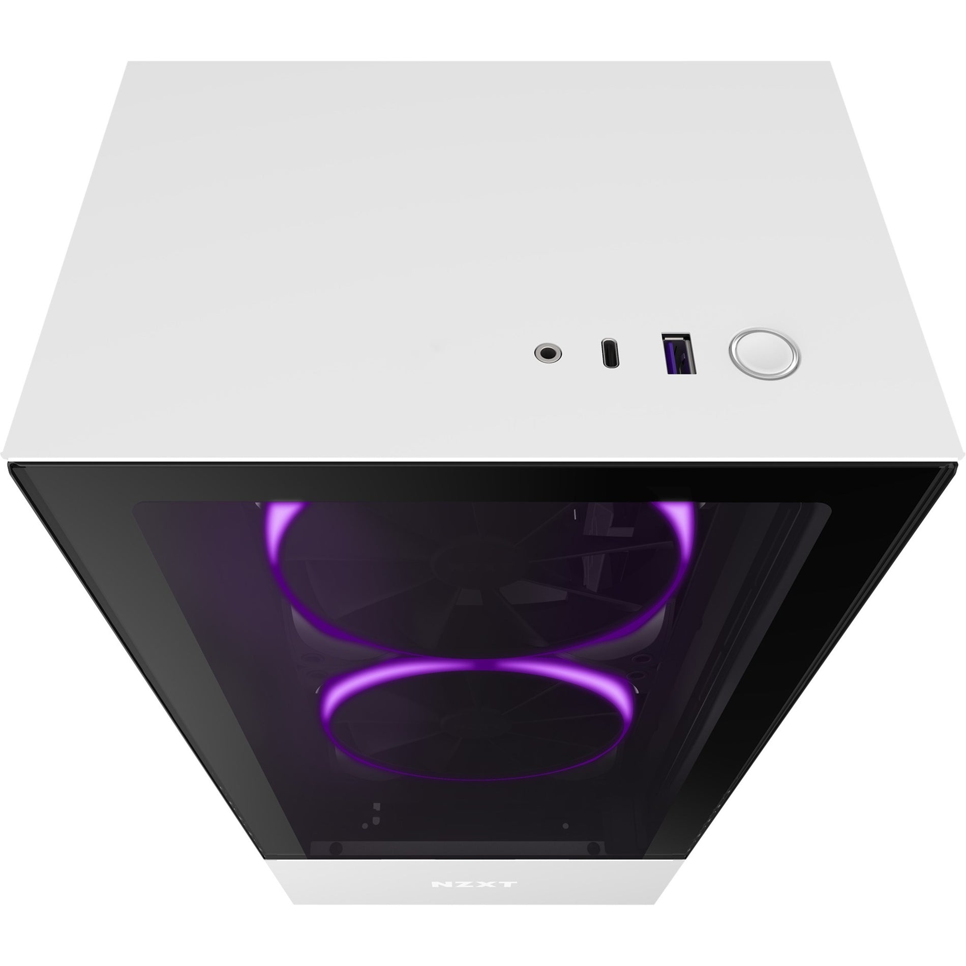 NZXT CA-H510E-W1 Premium Compact Mid-tower ATX Case, Matte White, 6 Expansion Bays, 9 Expansion Slots