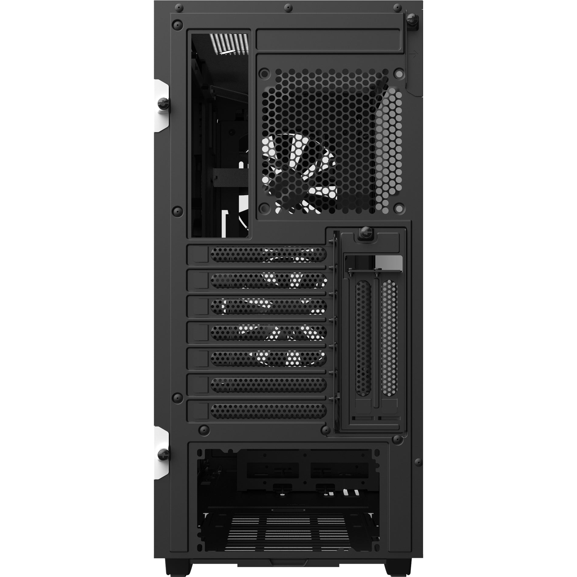 NZXT CA-H510E-W1 Premium Compact Mid-tower ATX Case, Matte White, 6 Expansion Bays, 9 Expansion Slots