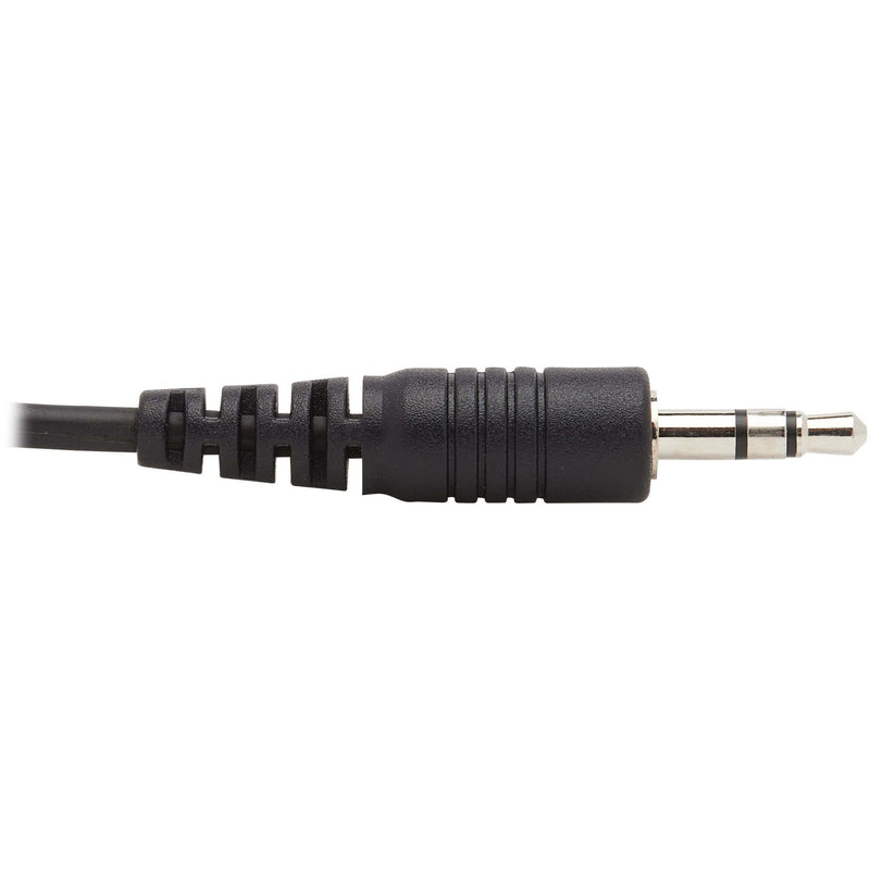 Detailed view of 3.5mm audio connector showing professional-grade construction