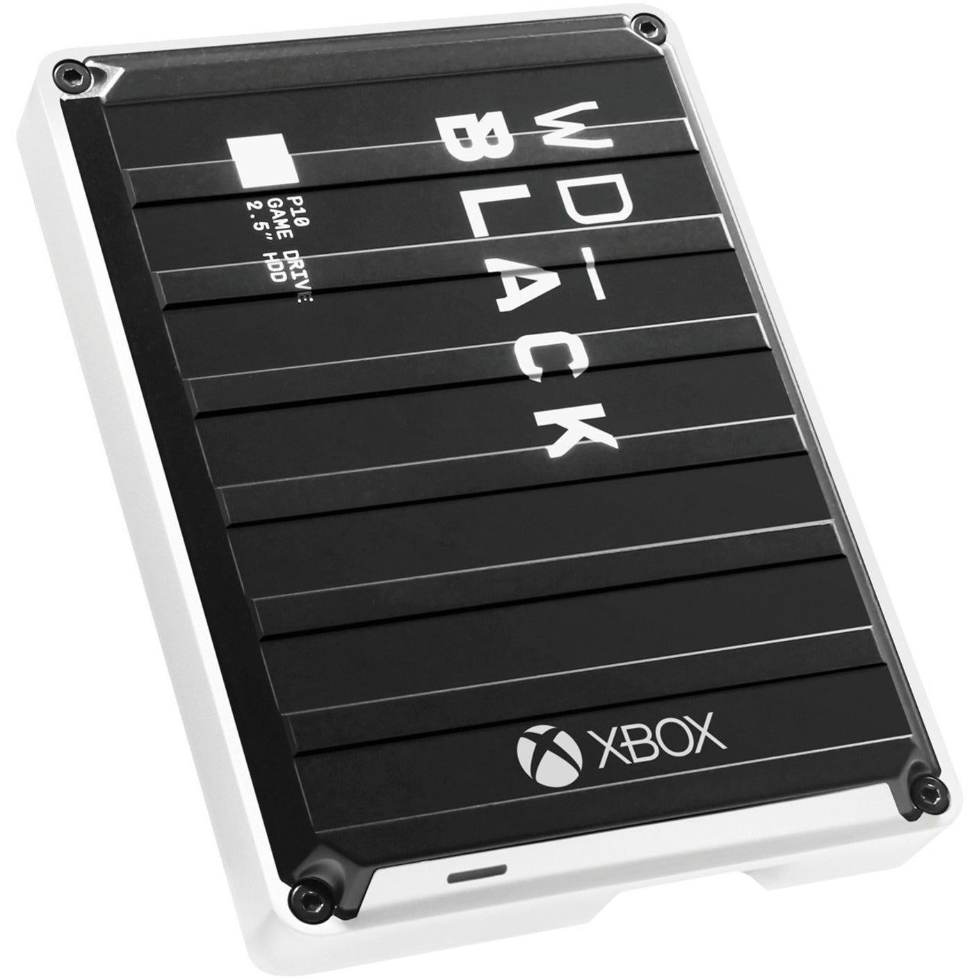 西部数据 WDBA5G0050BBK-WESN 黑色 P10 游戏驱动器适用于 Xbox One，5TB 便携式硬盘