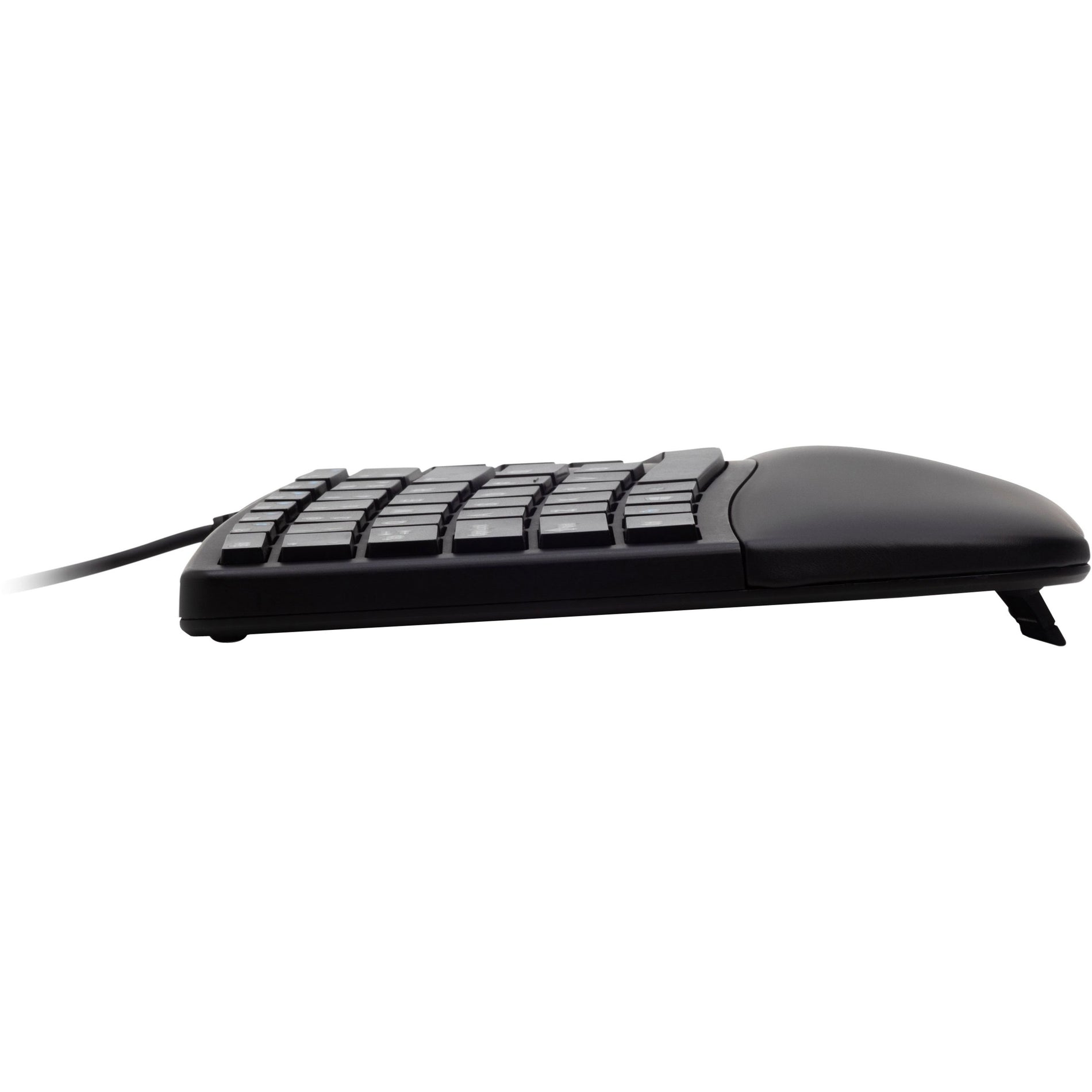 Kensington K75400US Pro Fit Ergo Wired Keyboard, Spill Proof, Ergonomic, Adjustable Tilt, Wrist Rest, Quiet Keys [Discontinued]