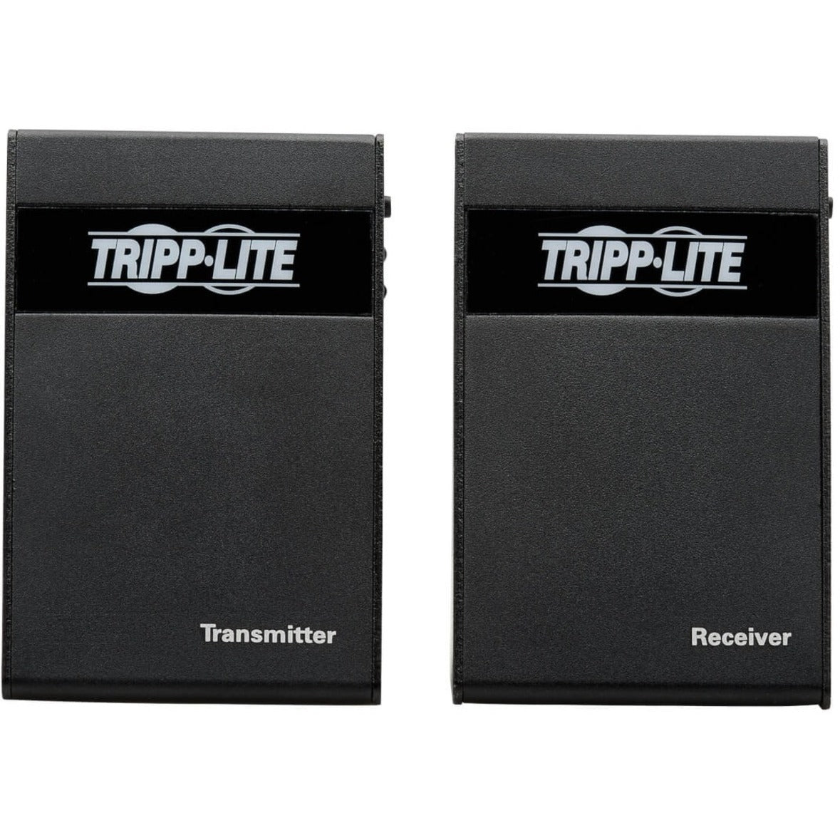 Front view of Tripp Lite B127-1A1-WHD1 wireless HDMI transmitter and receiver units showing branded design-alternate-image2