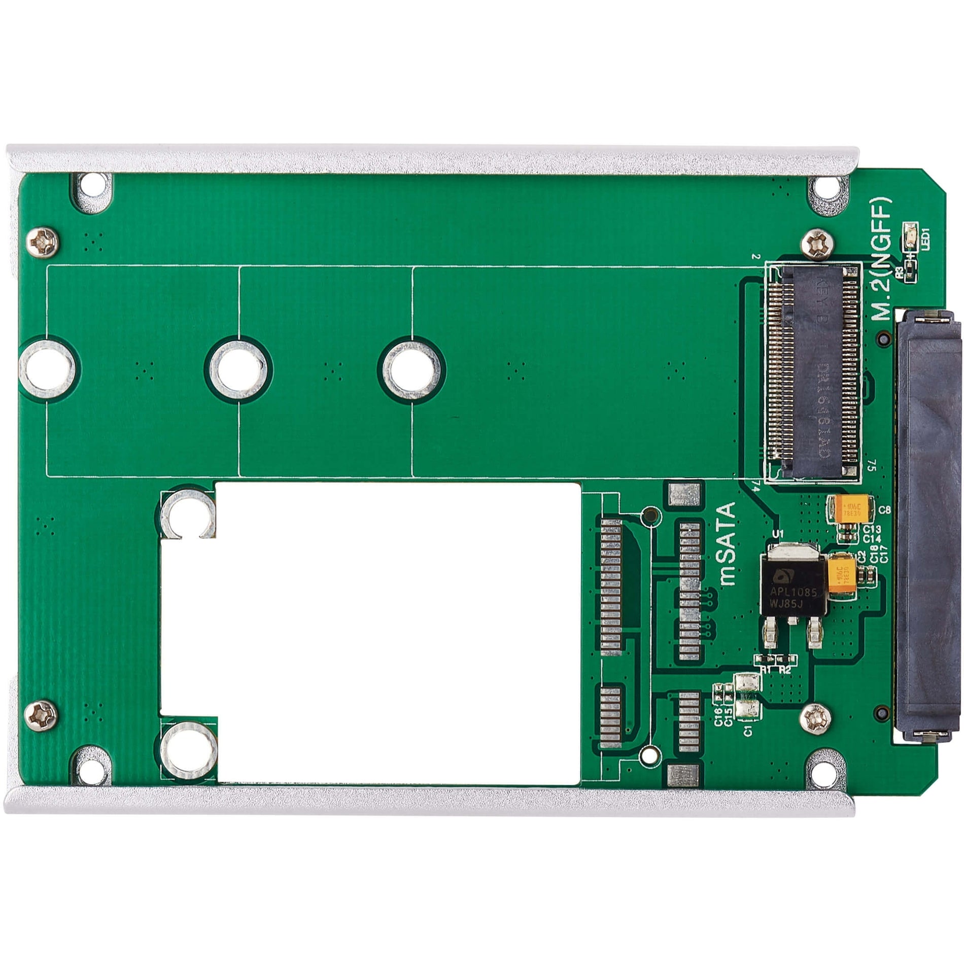 Tripp Lite P960-001-M2-NE M.2 NGFF SSD (B-Key) to 2.5 in. SATA Open-Frame Housing Adapter Green 1 Year Warranty  Tripp Lite P960-001-M2-NE M.2 NGFF SSD (B-Key) a adattatore di alloggiamento a telaio aperto SATA da 25 pollici verde garanzia di 1 anno