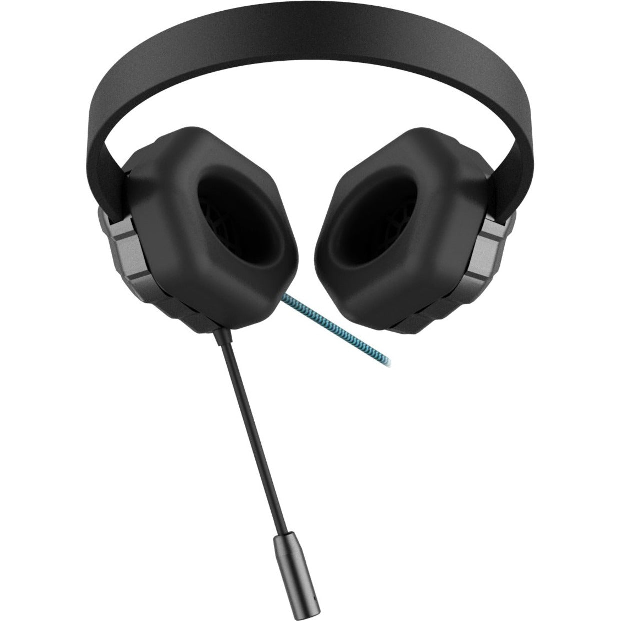 Side profile of DropTech headset highlighting ear cup design and boom microphone-alternate-image4