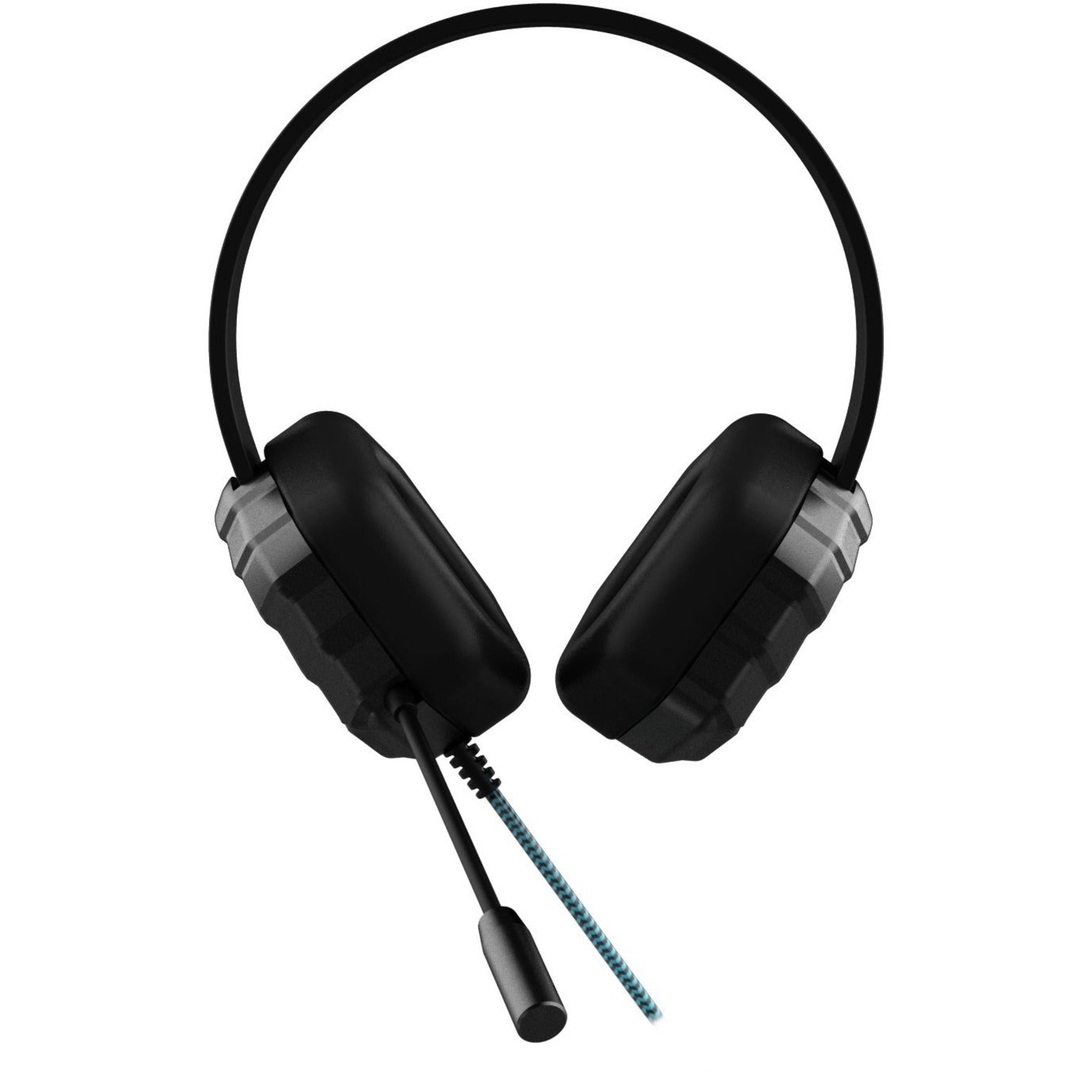 Gumdrop 01H004 DropTech USB B2 Headset Di atas kepala Binaural Stereo Kabel 6 kaki Hitam