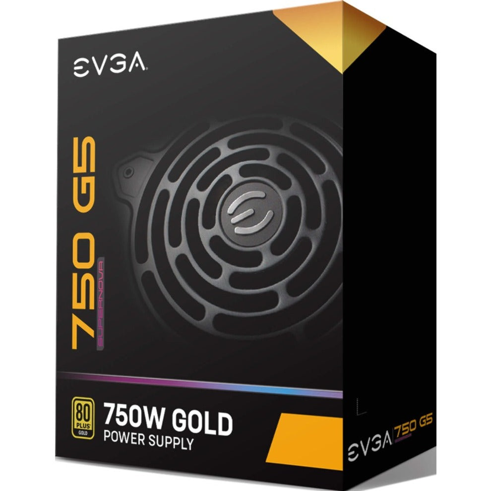 EVGA 220-G5-0750-X1 SuperNOVA 750 G5 Power Supply, 750W, 80 Plus Gold Efficiency