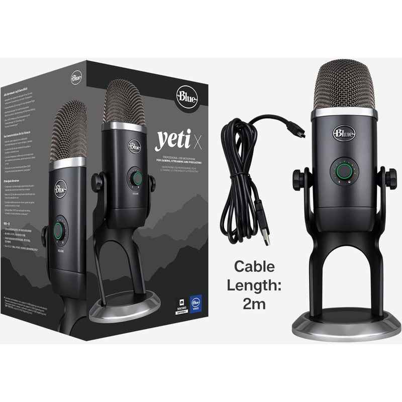 Blue Yeti X product packaging and contents