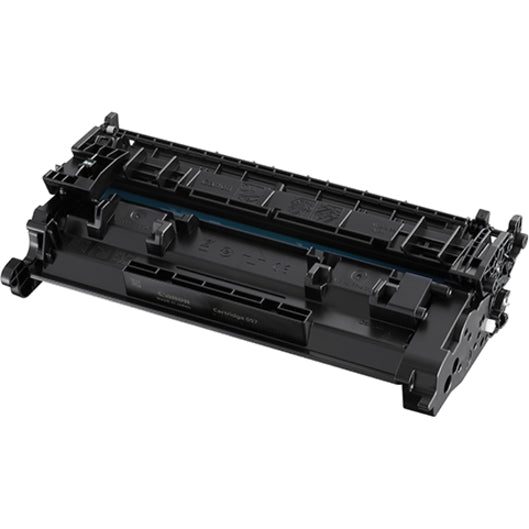 Side view of Canon 057 toner cartridge showing internal mechanism and construction