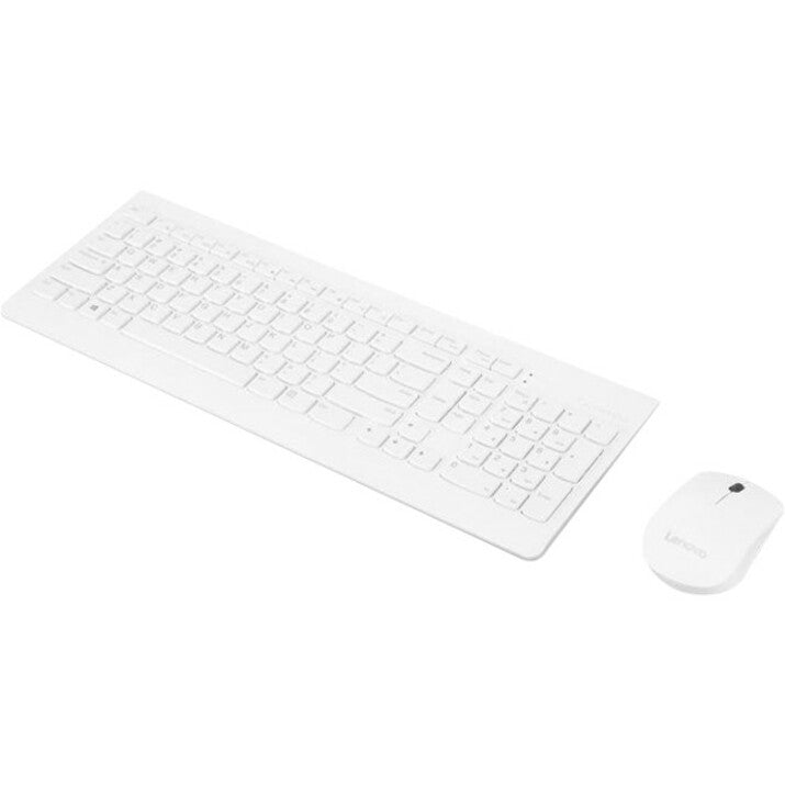 Lenovo GX30W75336 510 Combo sans fil clavier et souris (blanc) résistant aux éclaboussures compatible avec Windows