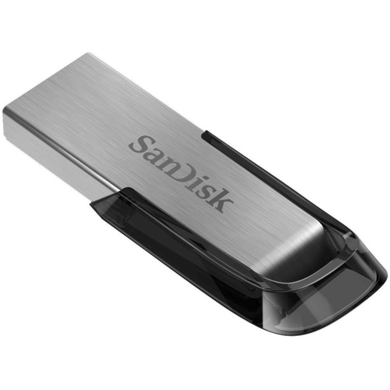 Detailed side view of SanDisk Ultra Flair showing its slim profile and retractable mechanism