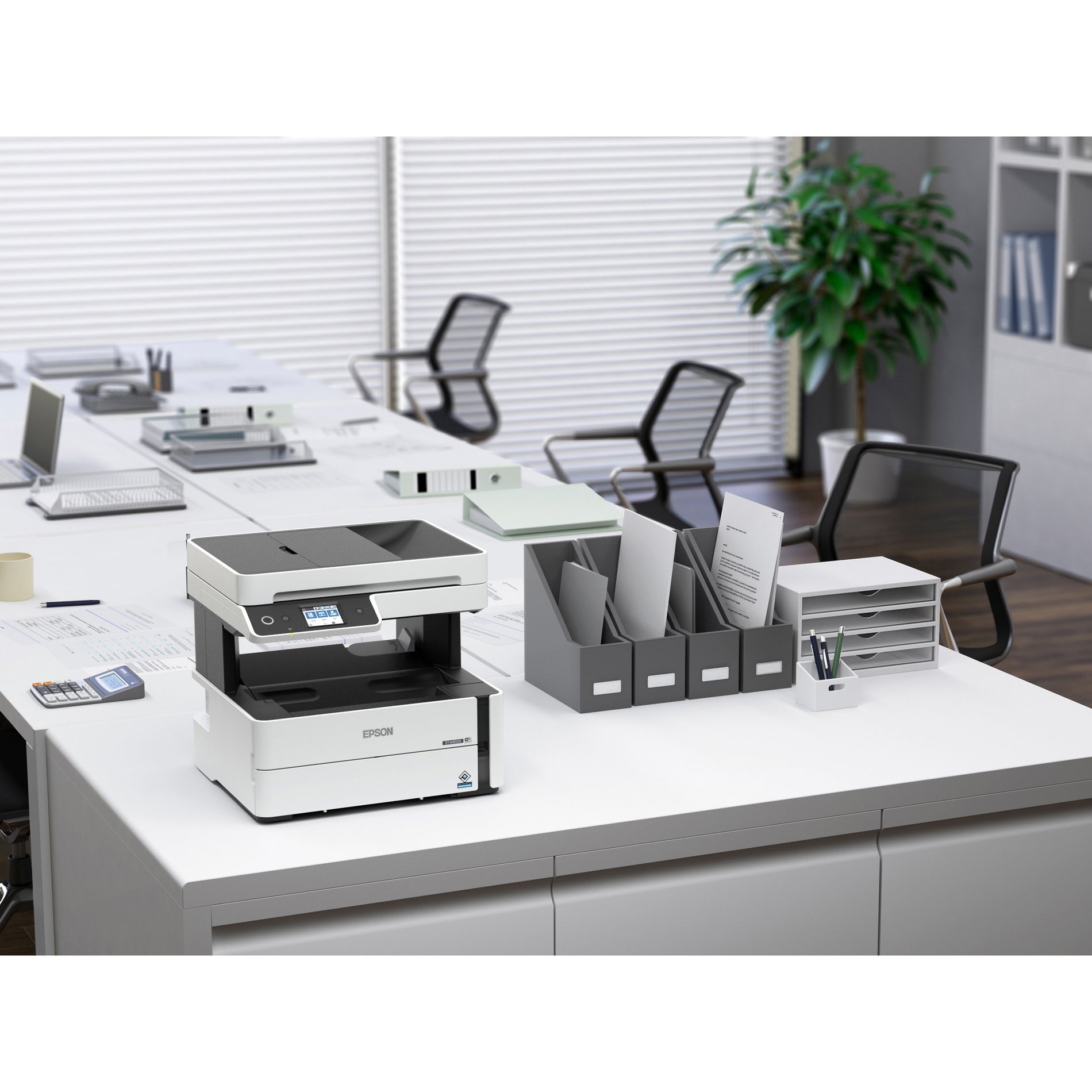 Epson C11CG93201 WorkForce ST-M3000 Monochrome MFP Supertank Printer, Wireless, Duplex Printing, 20 ppm, 1200 x 2400 dpi