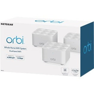 NetGear high quality Orbi AC1200 Dual-Band Mesh WiFi System 3 Pack