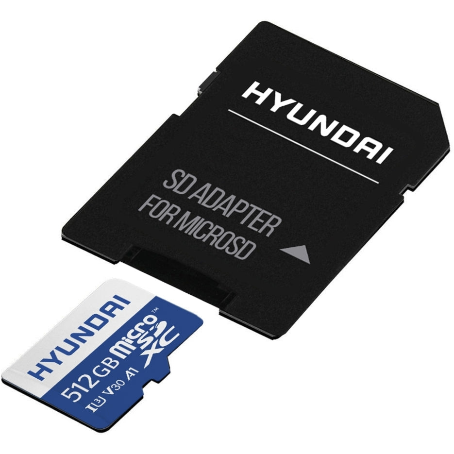 Hyundai SDC512GU3 512GB microSDXC Card, Lifetime Warranty, 4K, C10 UHS U3 A2