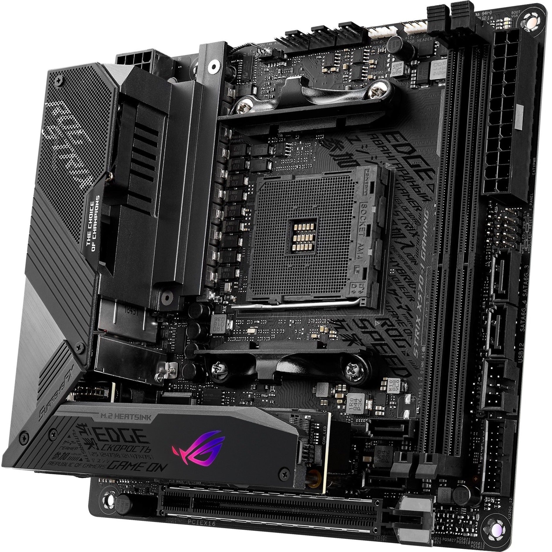 Asus ROG ROG STRIX X570-I GAM Strix X570-I Gaming Desktop Motherboard, Mini ITX, AMD X570 Chipset, Ryzen 3000 Compatible