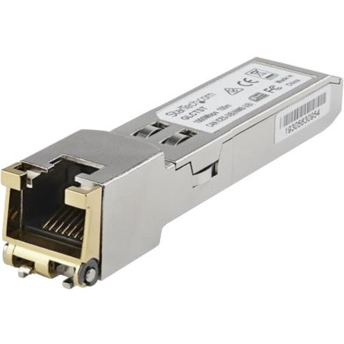 品牌名称：StarTech.com StarTech.com SFP1GTEMCST Dell EMC SFP-1G-T 兼容 SFP 收发器模块 - 1000Base-T，终身保修，MSA 兼容，千兆以太网