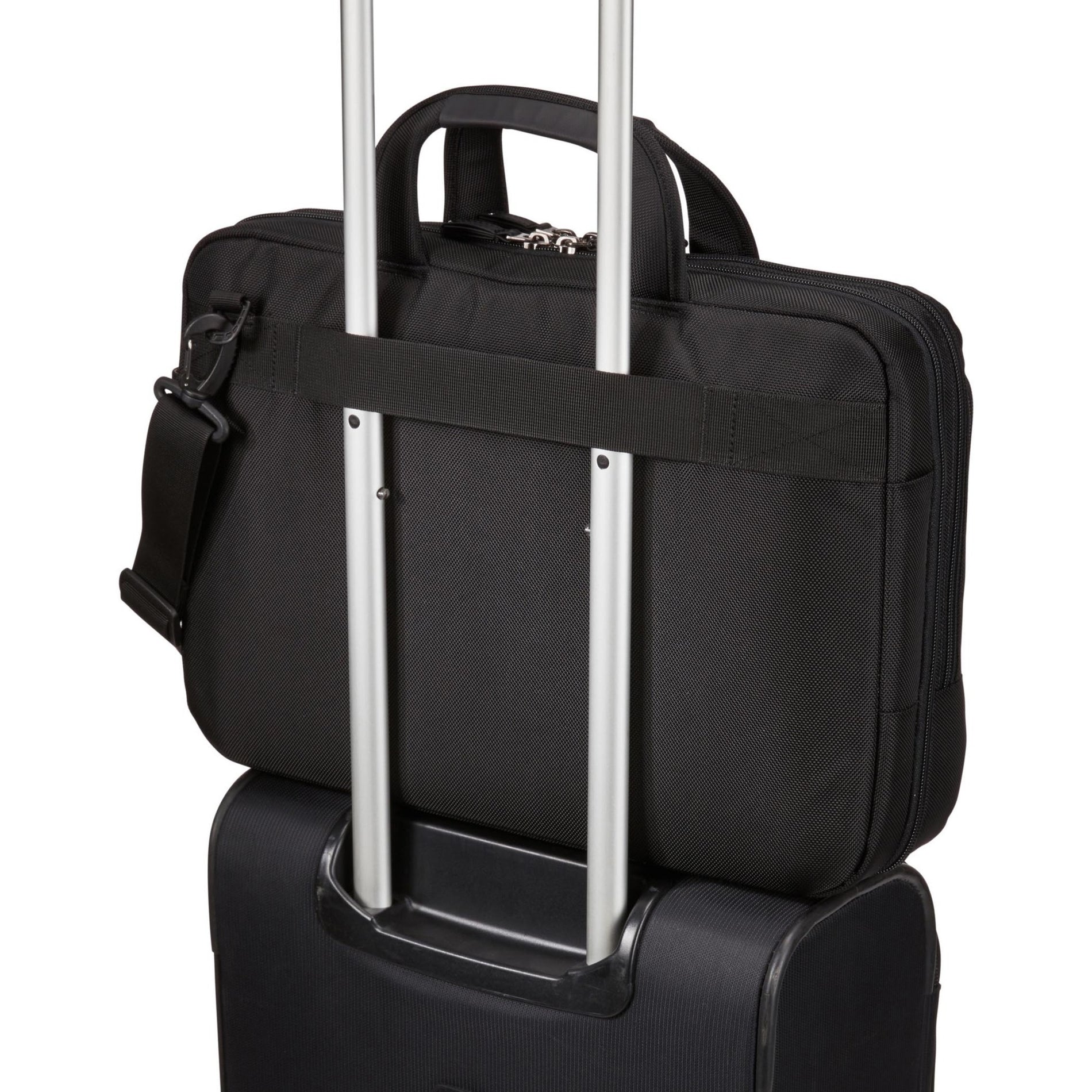 Case Logic 3204199 Briefcase 15.6in TSA, Nylon, Black, Impact Resistant, Handle, Shoulder Strap