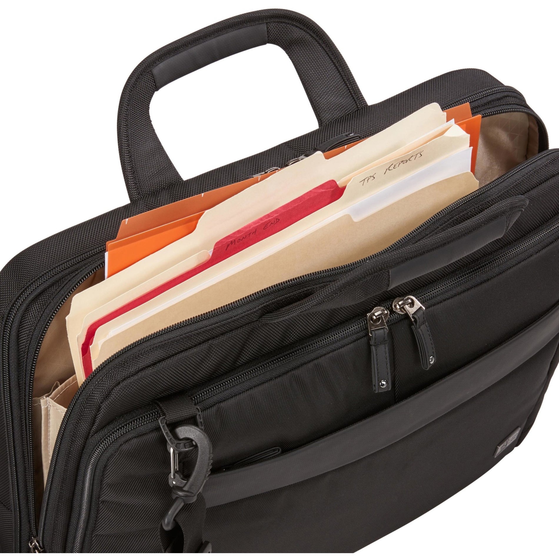 Case Logic 3204199 Briefcase 15.6in TSA, Nylon, Black, Impact Resistant, Handle, Shoulder Strap