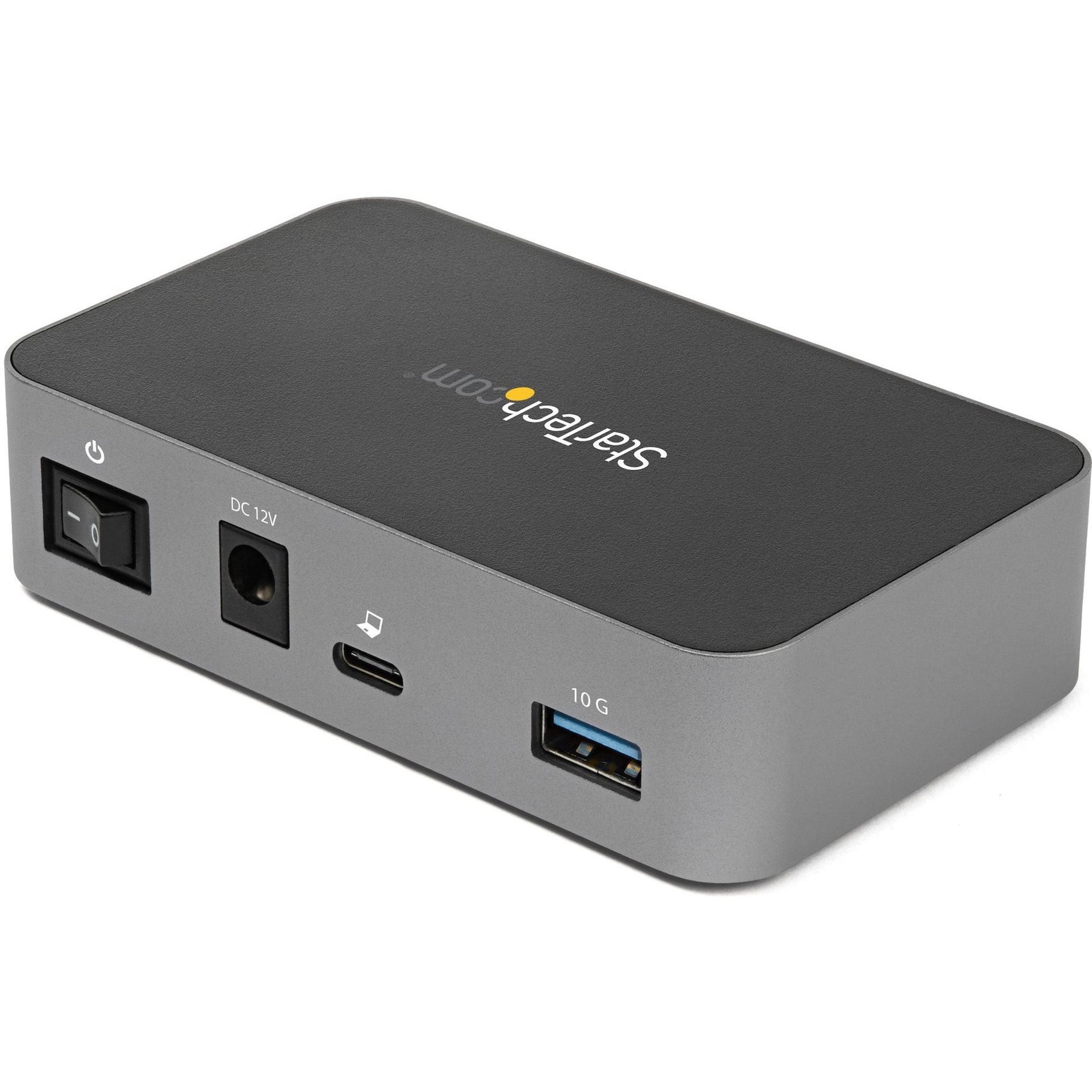 StarTech.com HB31C4AS 4-Port USB-C Hub - USB 3.1 Gen 2 (10Gbps), Powered, Universal Power Adapter Included