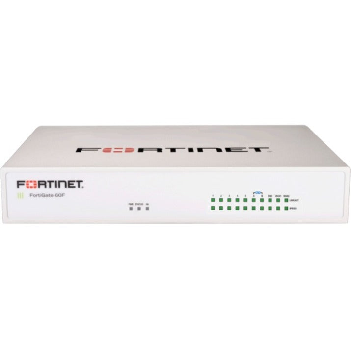 Fortinet FG-60F-BDL-950-12 FortiGate Network Security/Firewall Appliance, 10 Ports, Gigabit Ethernet, 200 VPN Supported