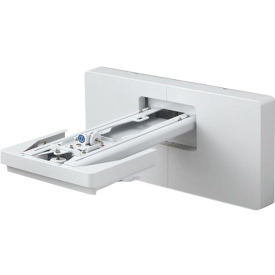 Epson V12HA06A05 wall mount in white featuring adjustable mounting bracket with precision angle control mechanism