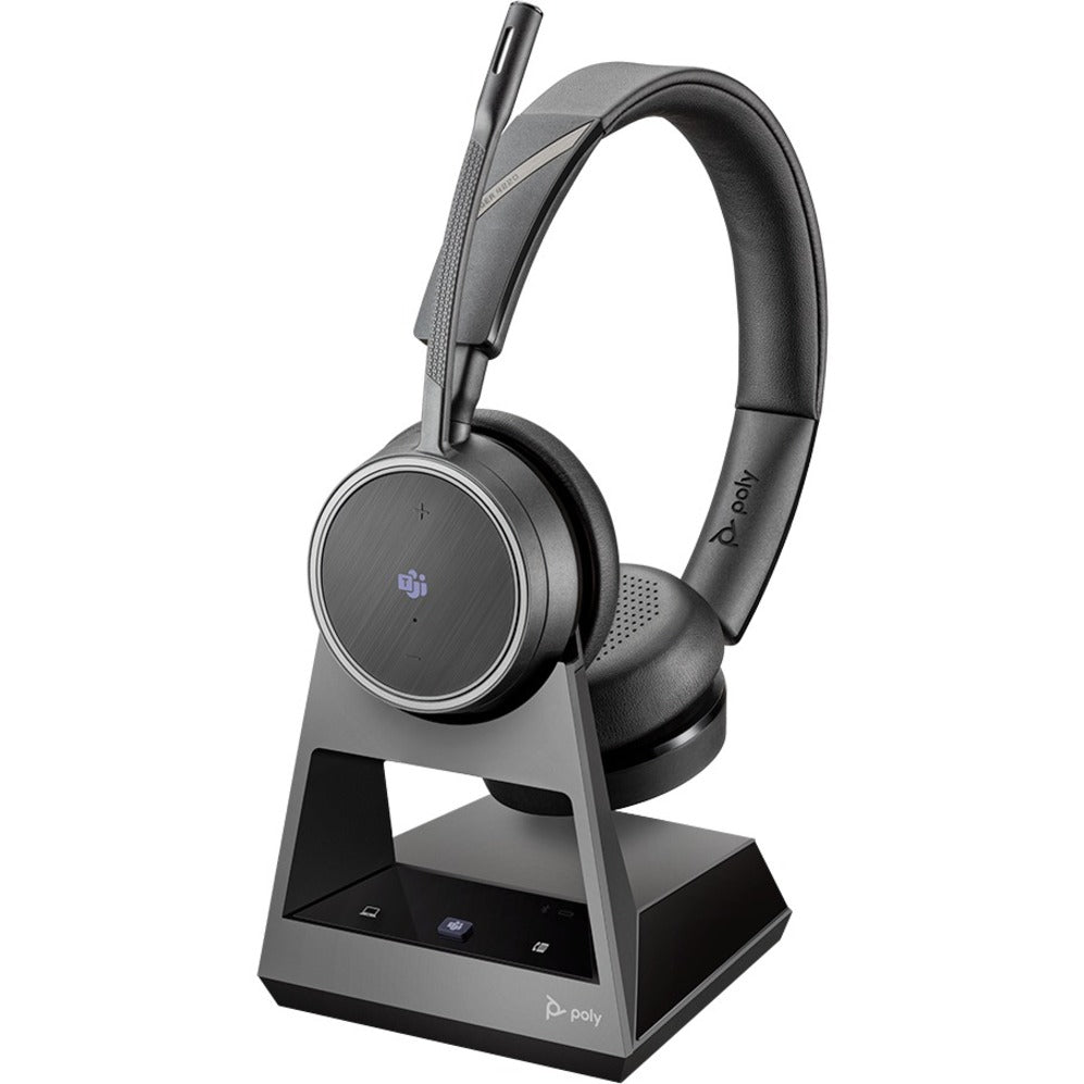 Plantronics 214602-01 Voyager 4220 Office USB-C Teams 2-Way Base, Wireless Headset