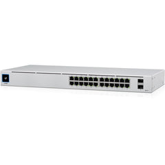 Ubiquiti USW-24-POE Ethernet Switch 24-Port Gigabit PoE+ Netzwerk Switch mit 2 Uplink-Ports