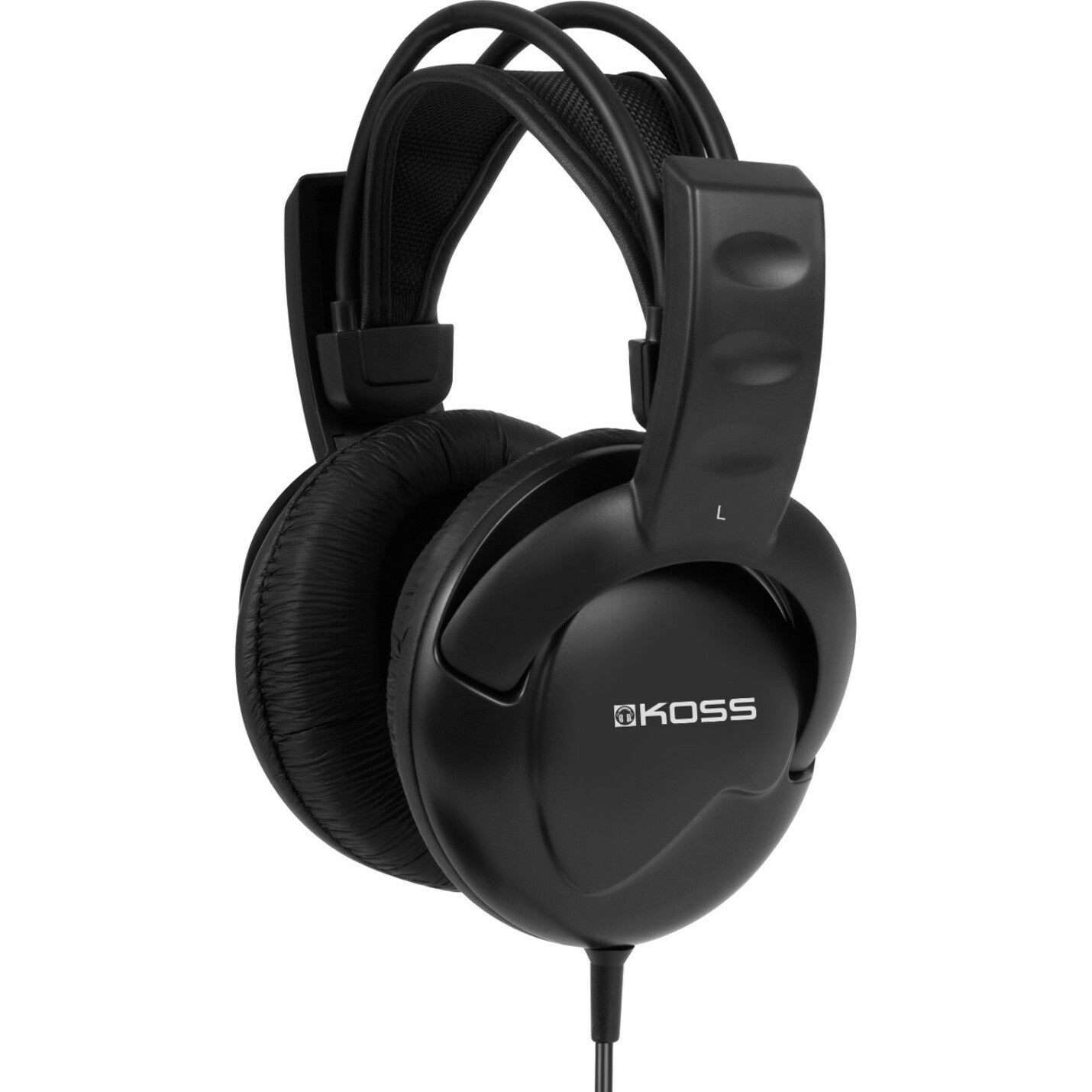 Koss UR20 Over Ear Headphones, Wired Stereo Sound, Binaural Noise Isolating, 8ft Cable, 30Hz-20kHz Frequency Response, Black - 194697 (Lifetime Warranty)